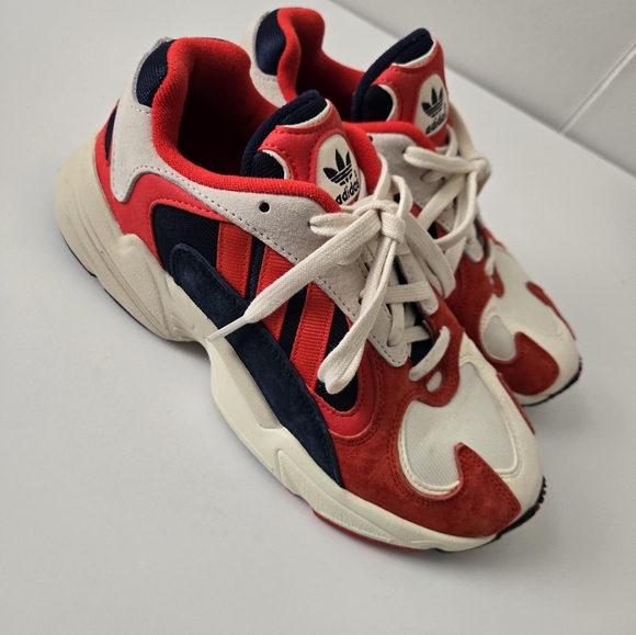 Adidas Yung 1 Goku Chalk White Red Collegiate Navy Sneakers - Picture 4 of 9